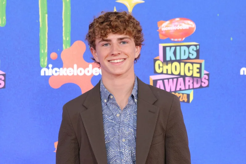 Walker Scobell attending a press event for Percy Jackson and the Olympians in 2024